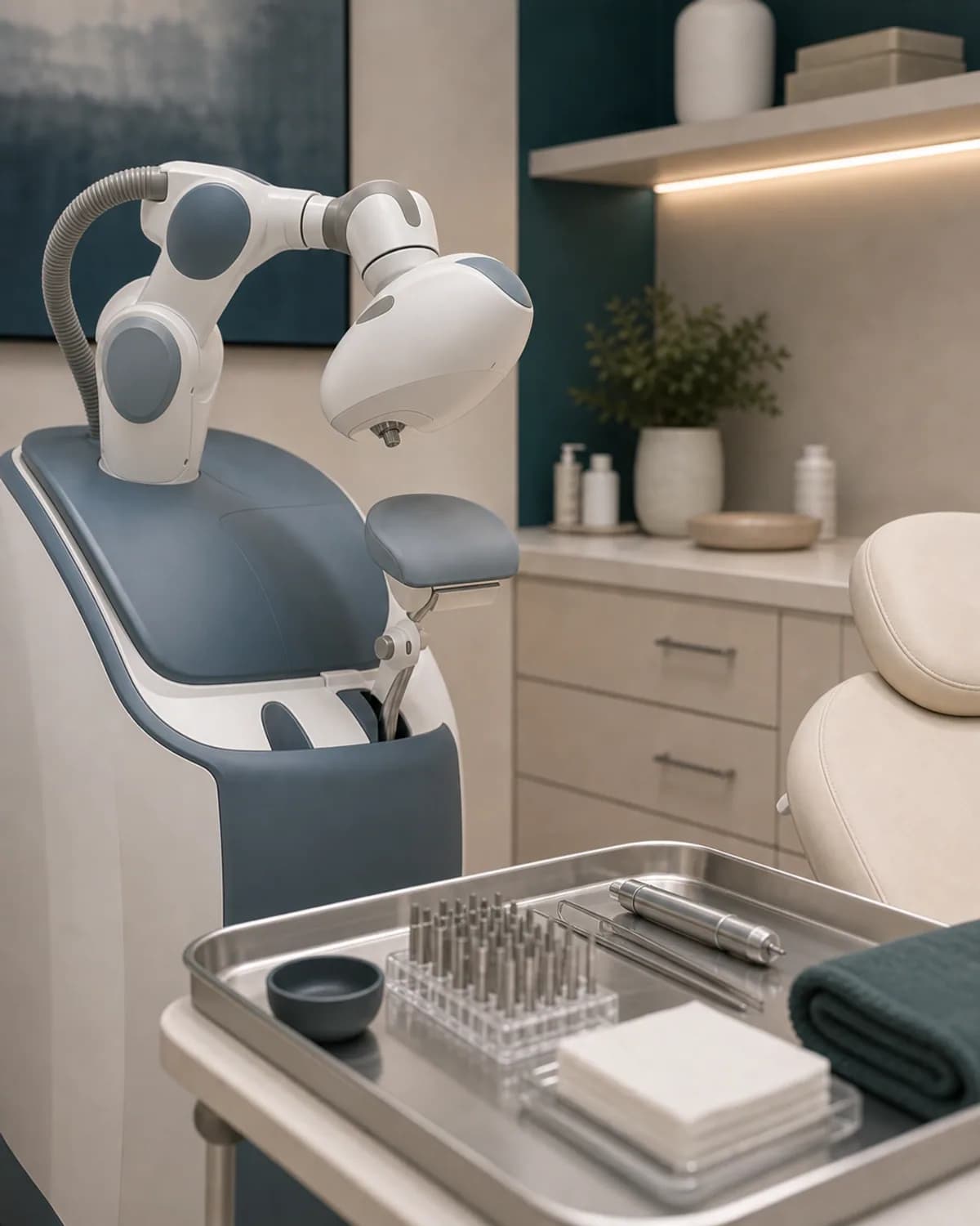 ARTAS robotic system, clean clinical still.